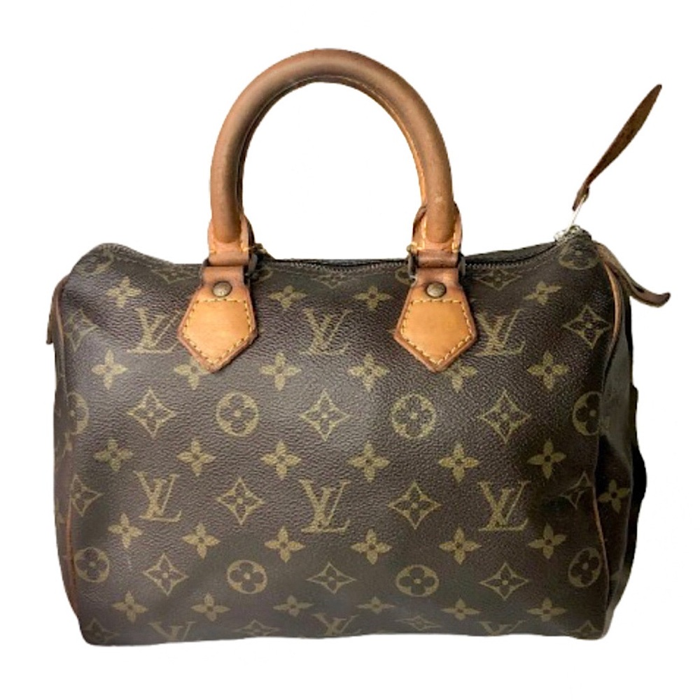 LOUIS VUITTON LV Monogram Mini Speedy 25 Boston Bag w/ LV Dust Bag, Lock & Key - Picture 3 of 17